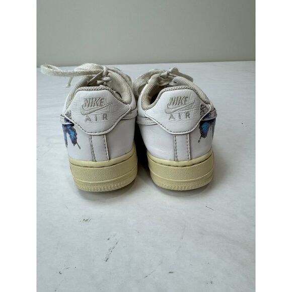 Handpainted Nike Air Force 1 Butterfly Edition Sneakers - Kids Size 3.5 - Picture 8 of 10